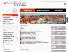 Tablet Screenshot of mesto-horazdovice.cz